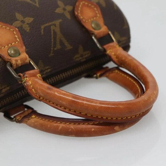LOUIS VUITTON Monogram Mini Speedy Hand Bag M41534 LV Auth bs29086 - Picture 8 of 16
